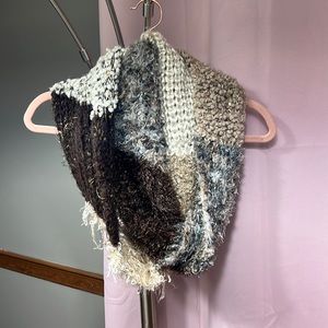 Knit winter scarf